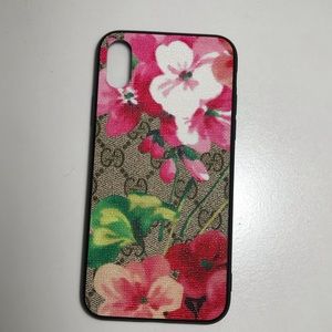 iPhone XS Max pink bloom case